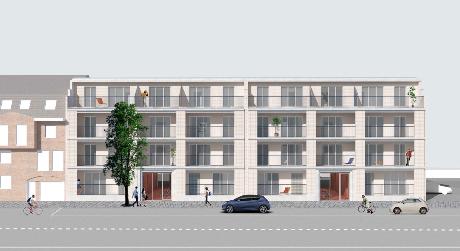 Elevation Building A, Chaussée de Jette