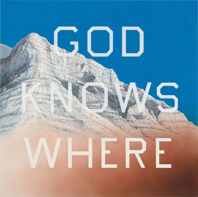 God Knows Where, Ed Rusha, 2014
